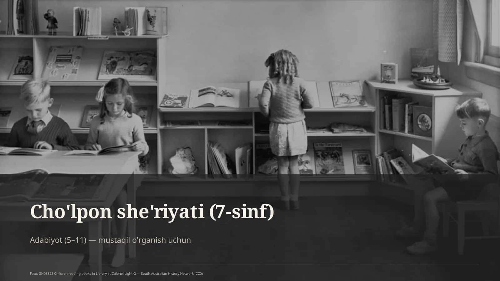 Cho'lpon she'riyati (7-sinf) 1