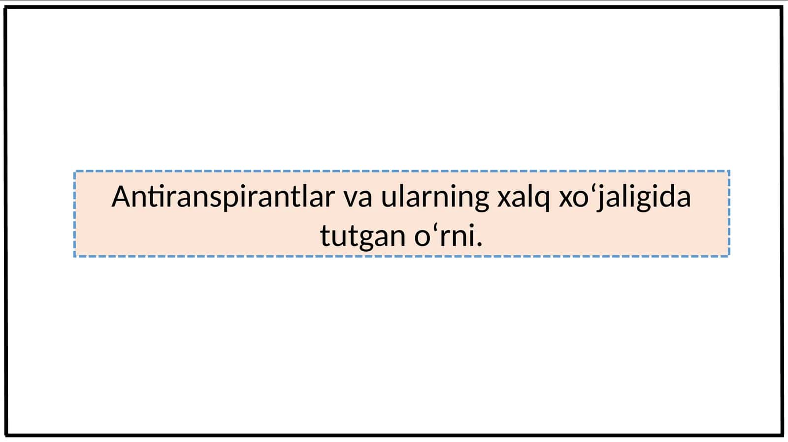 Antiranspirantlar va o‘rni 1