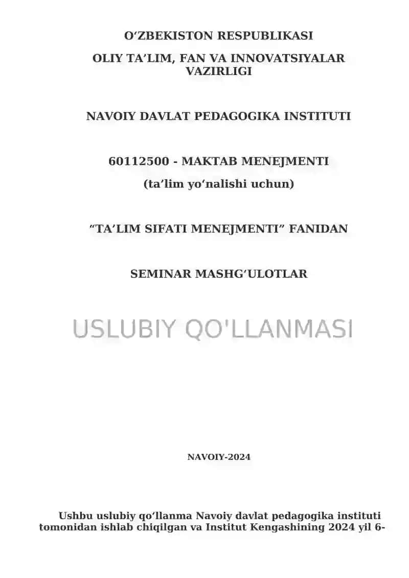 Talim sifati menejmenti 1