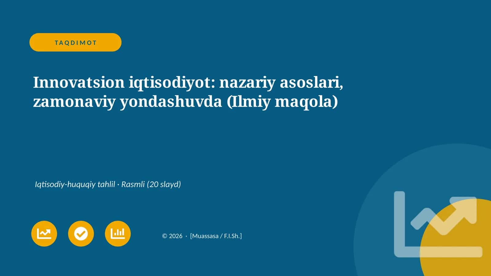 Innovatsion iqtisodiyot: nazariy asoslari, zamonaviy yondashuvda 1