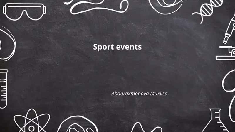 Sport events 1