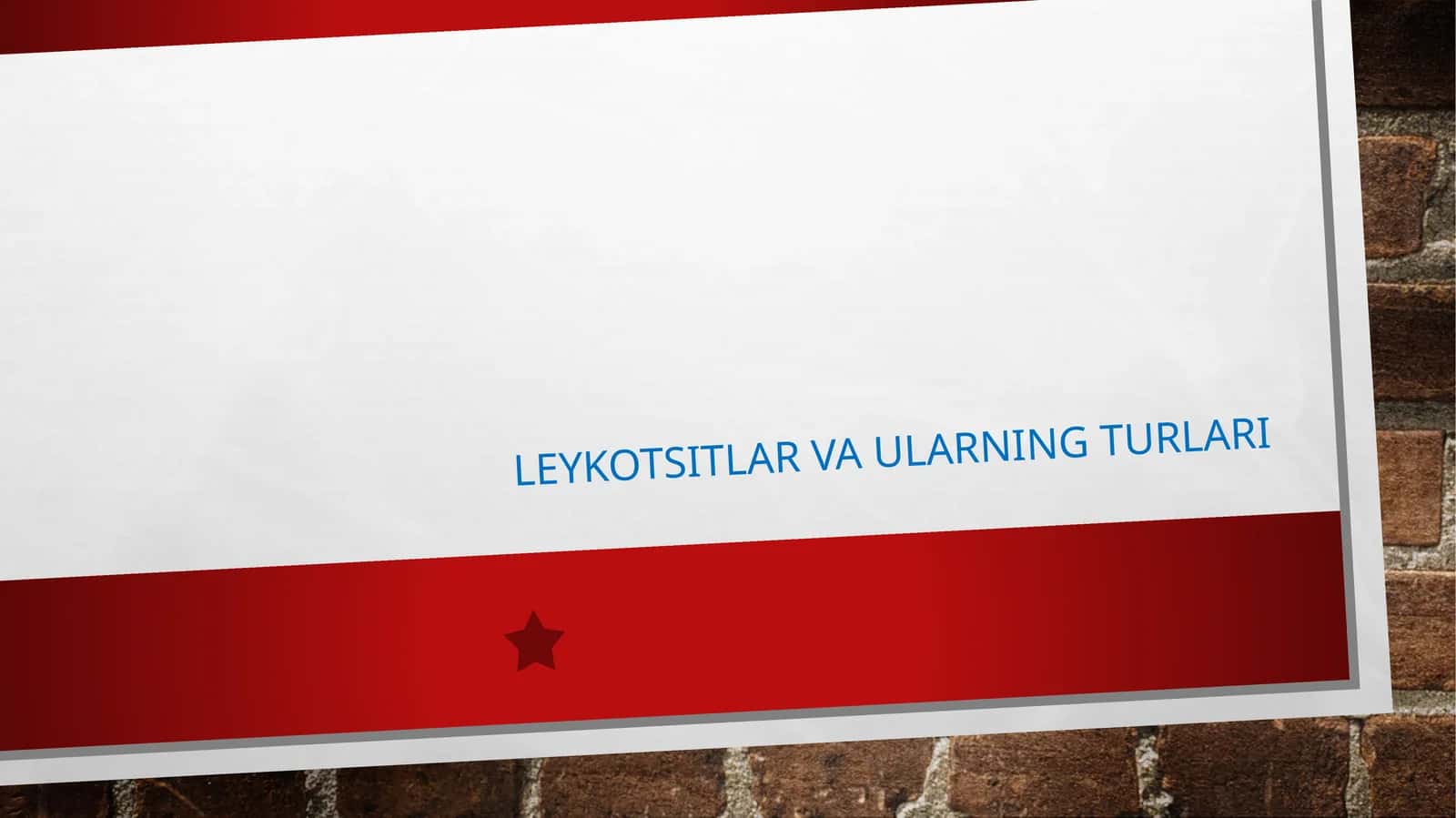 Leykotsitlar va ularning turlari 1