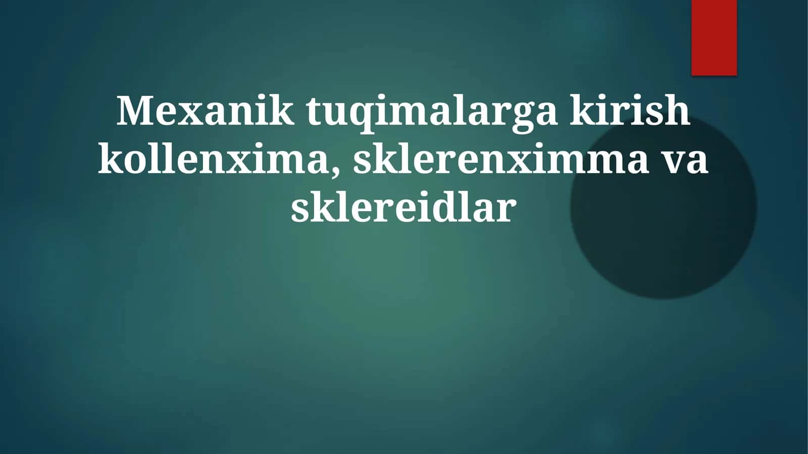 Sklerenxima 1