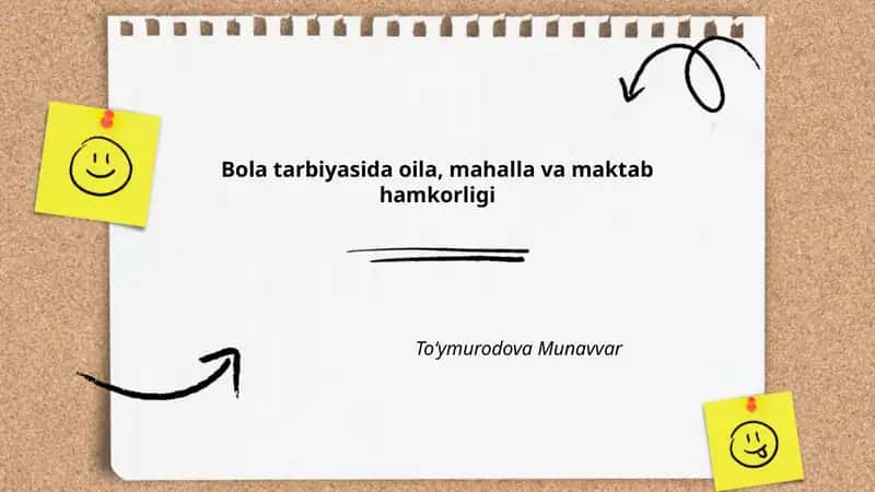 Bola tarbiyasida oila, mahalla va maktab hamkorligi 1