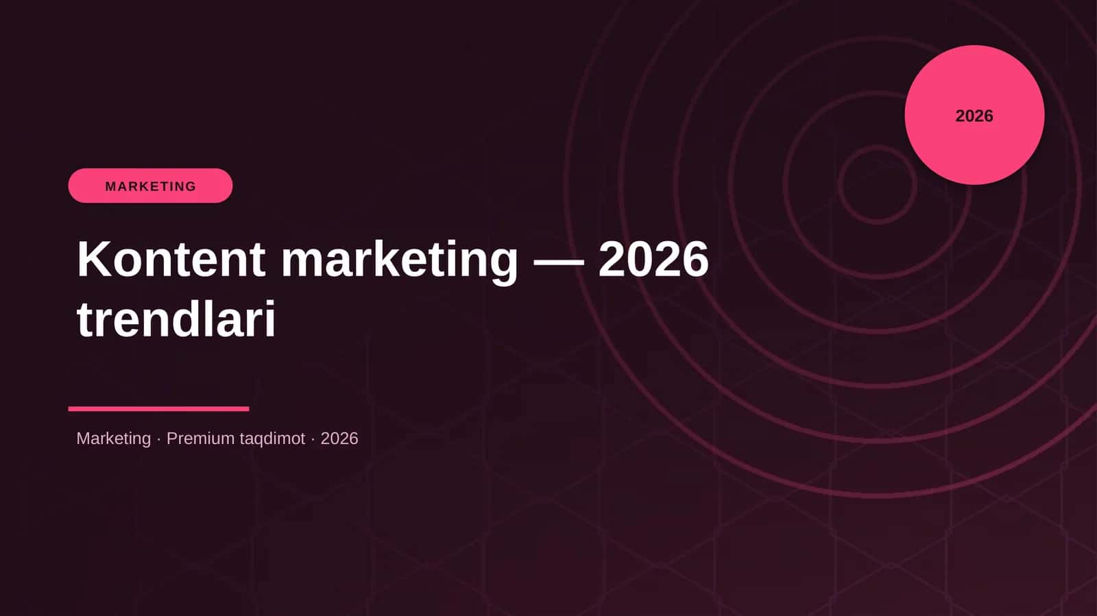 Kontent marketing — 2026 trendlari 1