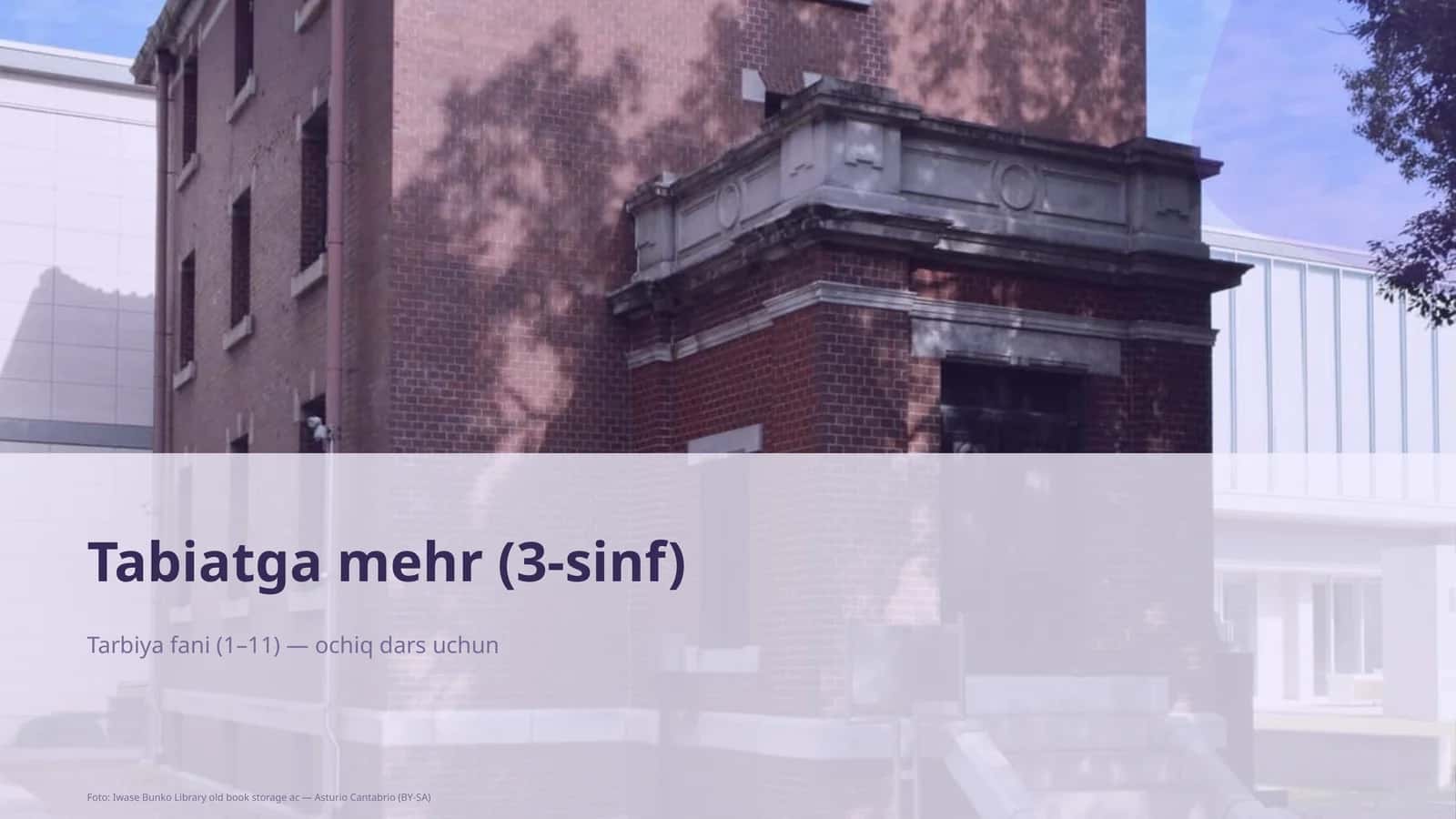 Tabiatga mehr (3-sinf) 1