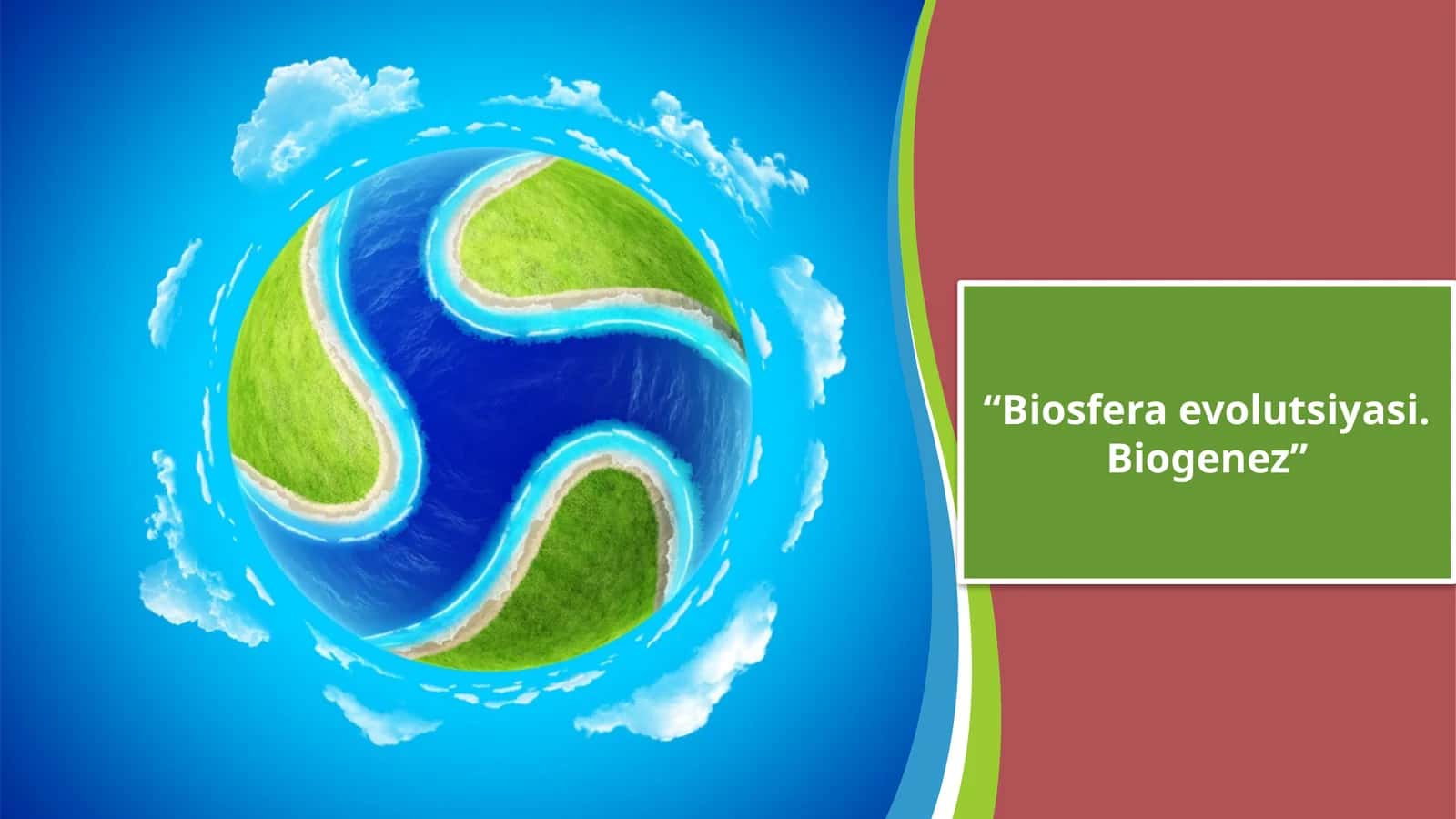 Biosferaevolutsiyasi.Biogenez 1