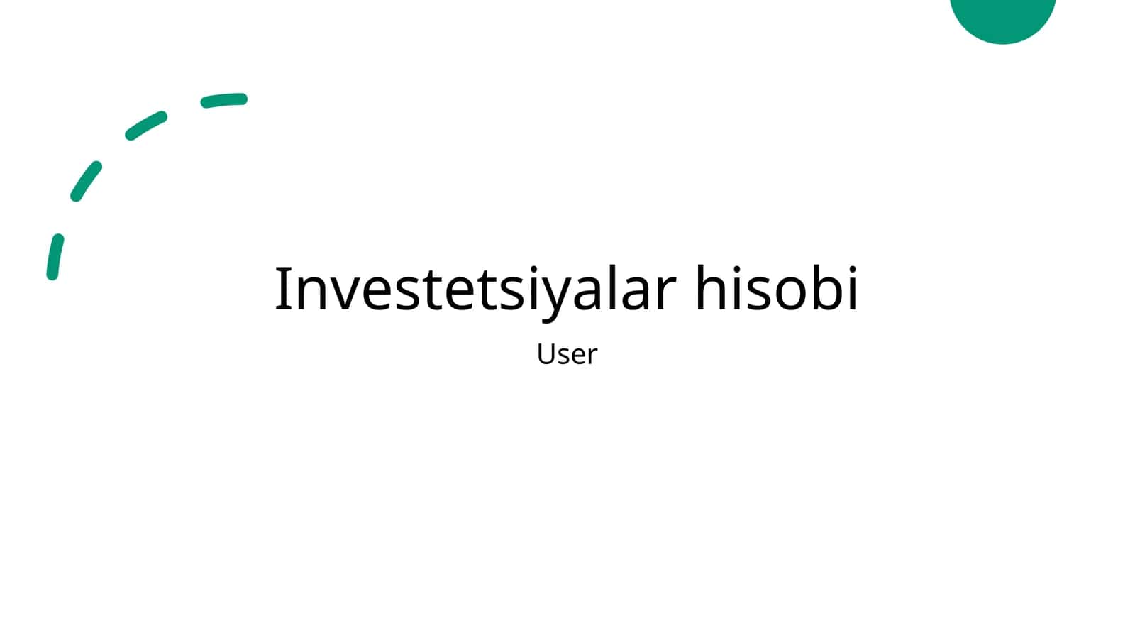 Moliyaviy investitsiyalarni hisoblash va monitoring usullari 1