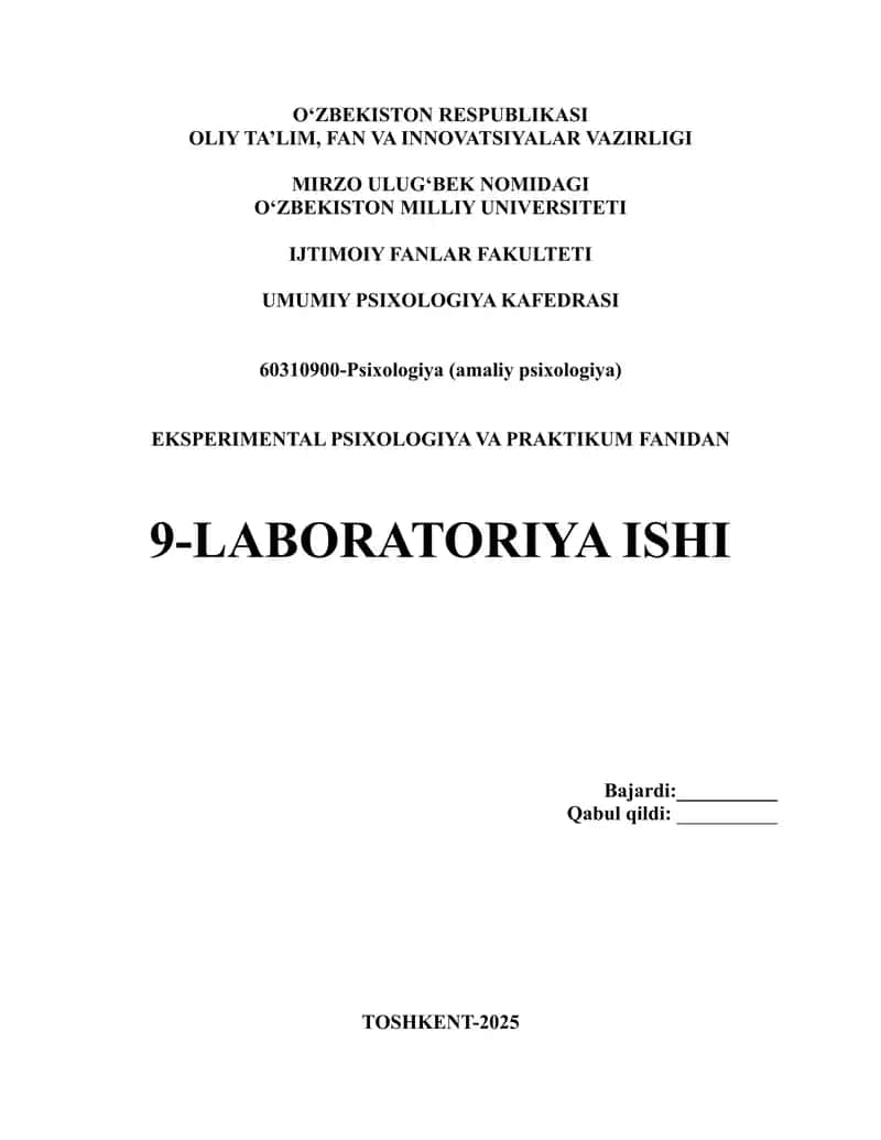 Shakllarni aniqlash testi (Rey-Osterrieth murakkab figurasini chizish testi) 1