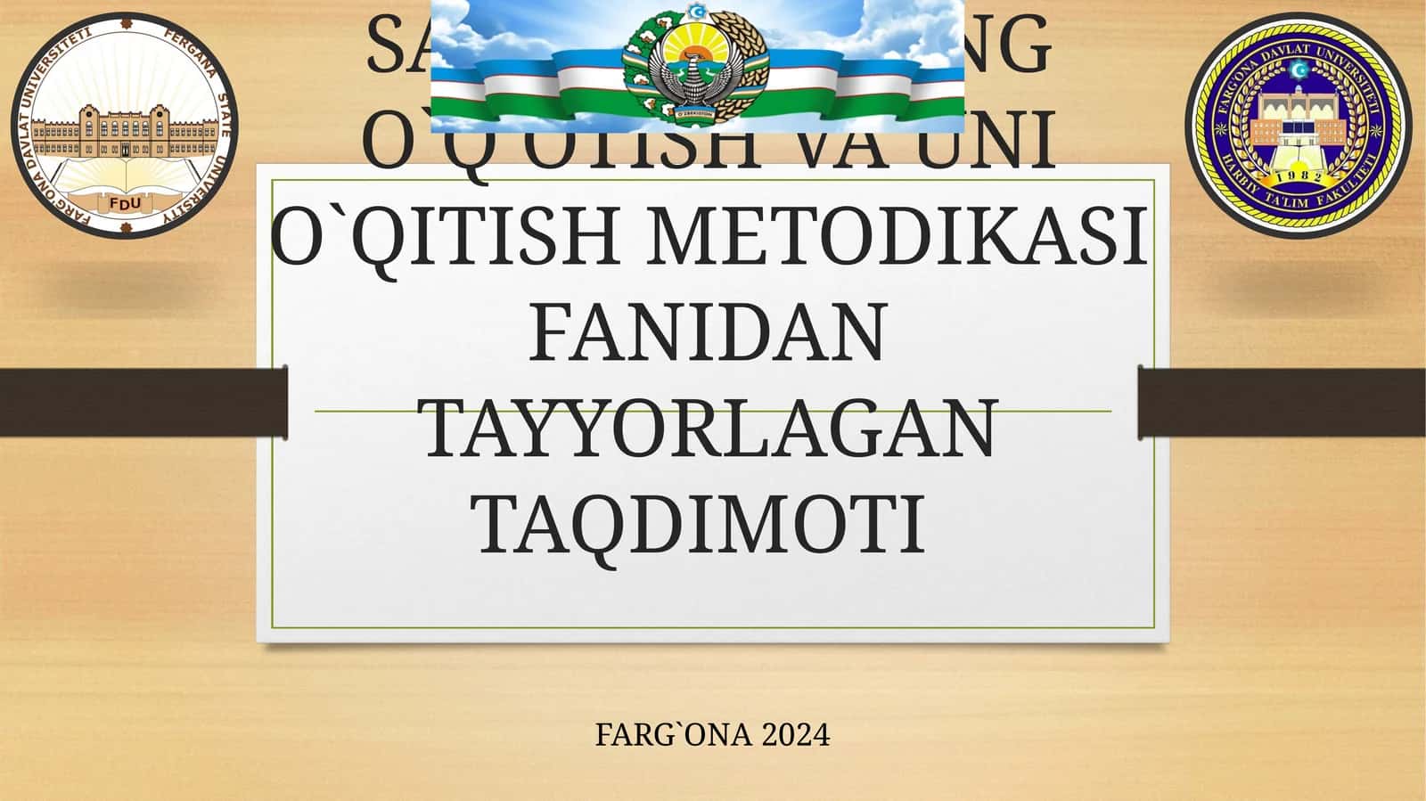 Mashg‘ulotlar va musobaqalar uchun qurol va o‘q-dorilarni tayyorlash 1