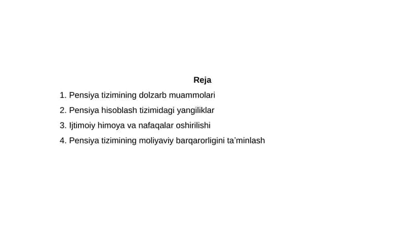 Pensiyatizimining dolzarb muammolari 1