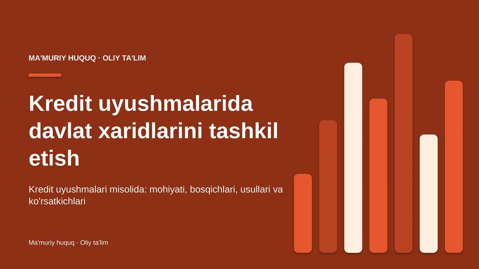 Kredit uyushmalarida davlat xaridlarini tashkil etish 1