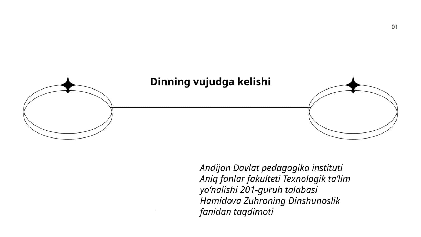 Dinning vujudga kelishi 1