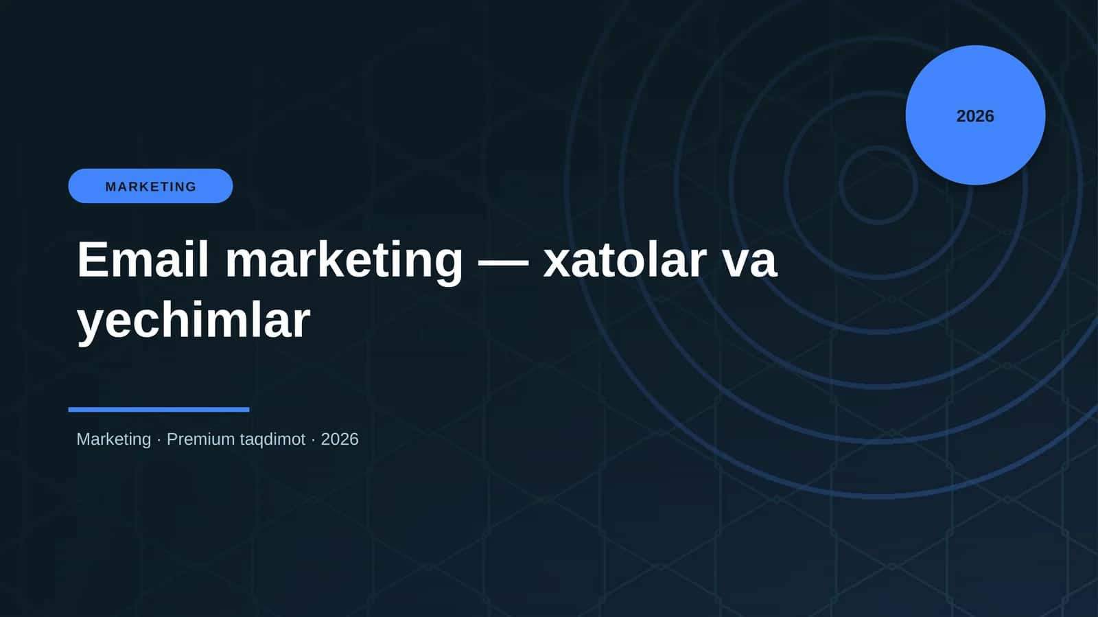 Email marketing — xatolar va yechimlar 1