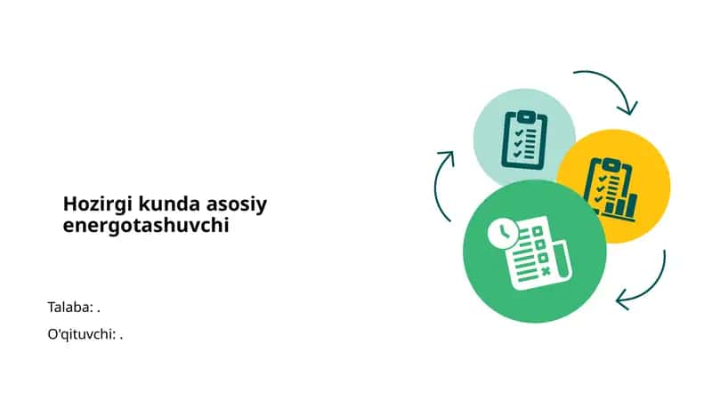 Hozirgi kunda asosiy energotashuvchi 1