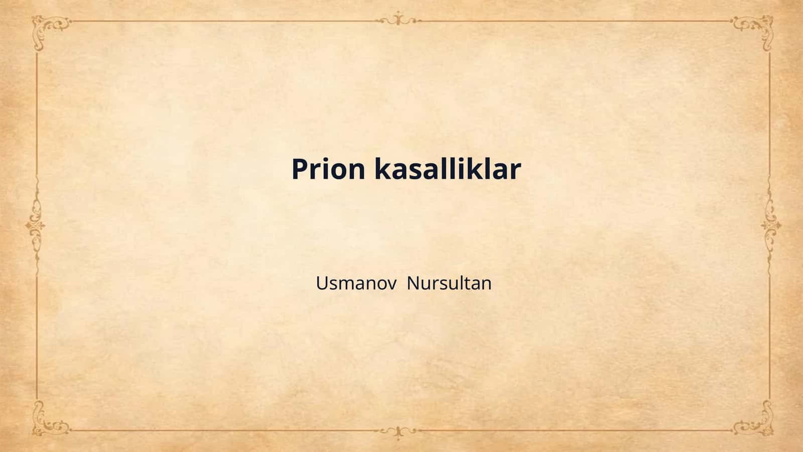 Prion kasalliklar 1