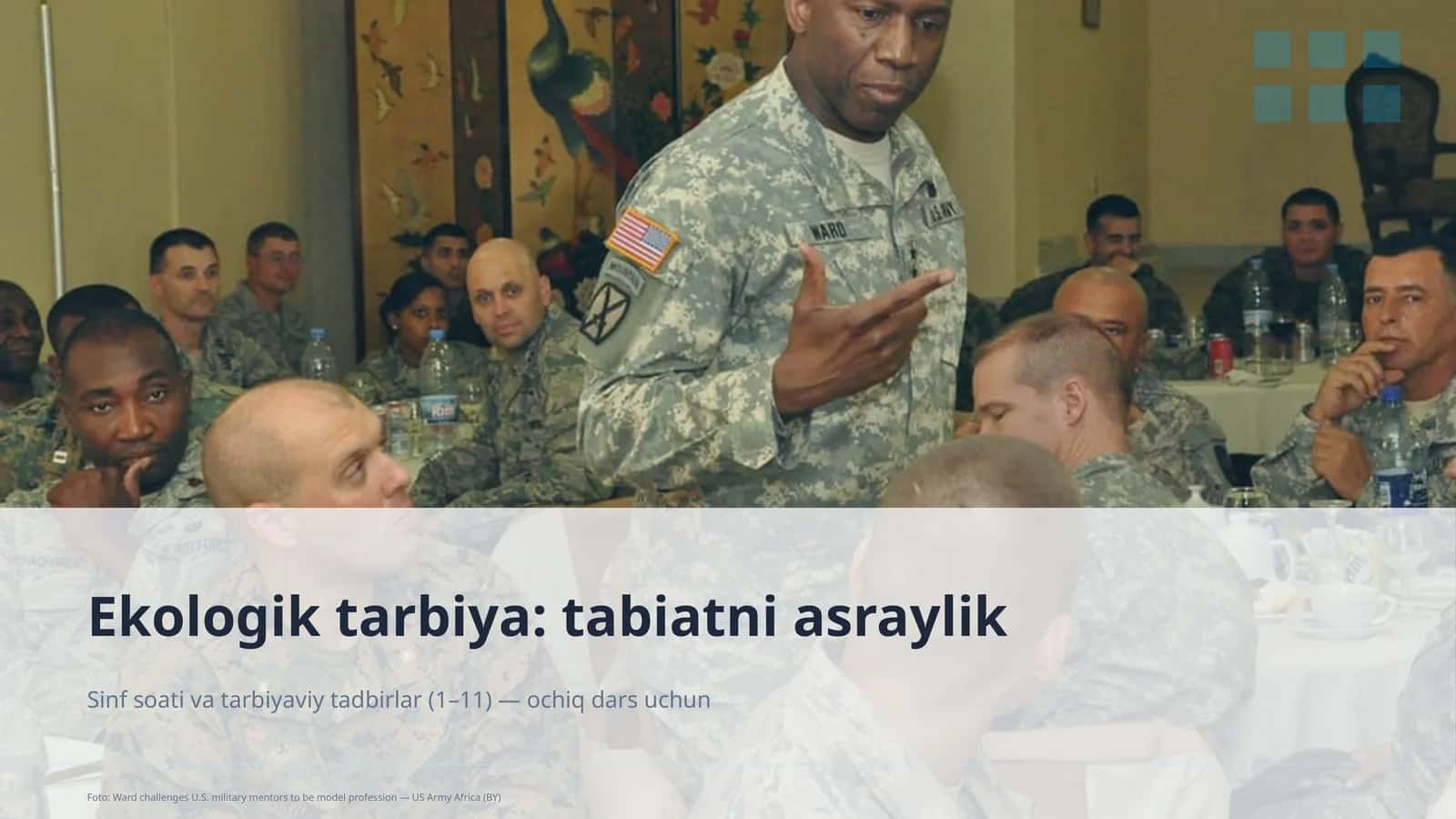 Ekologik tarbiya: tabiatni asraylik 1
