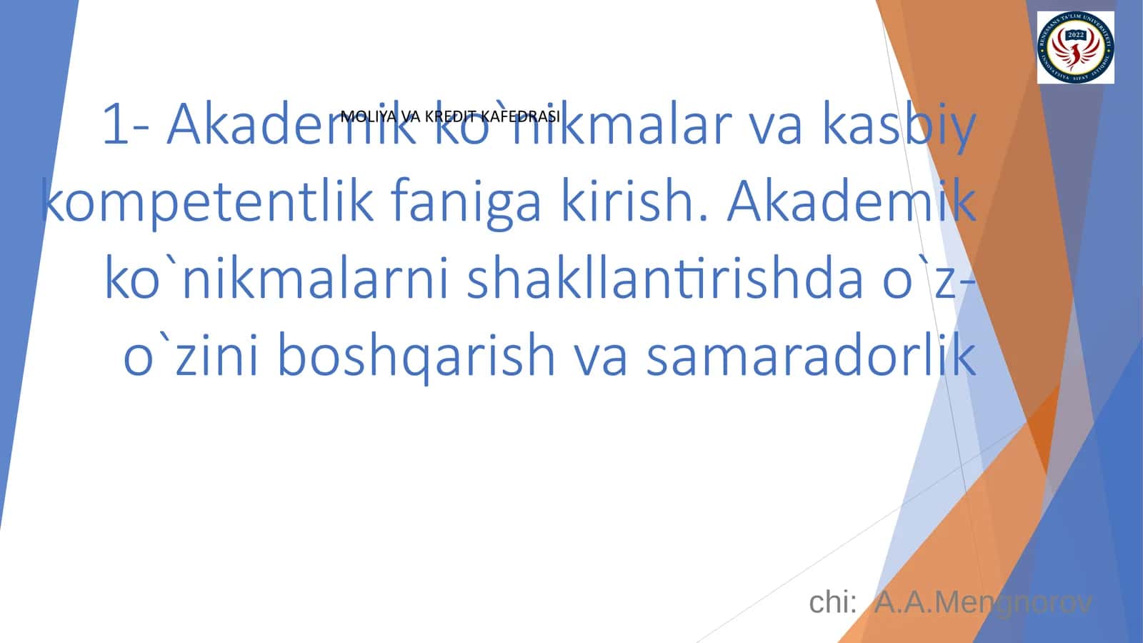 Universal Kompetensiyalar Ta'rifi 1