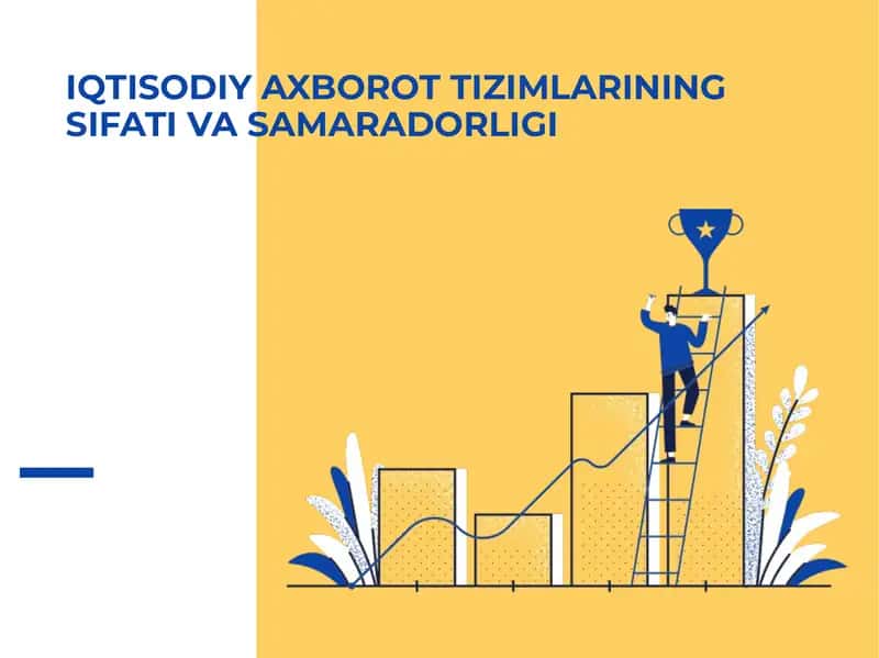 IQTISODIY AXBOROT TIZIMLARINING SIFATI VA SAMARADORLIGI 1