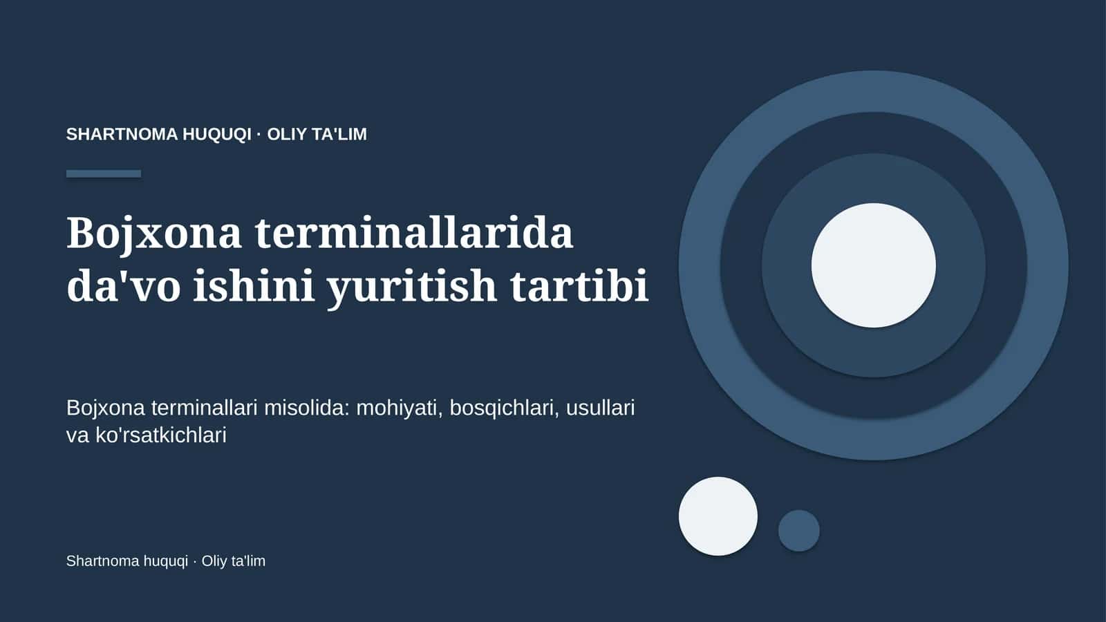 Bojxona terminallarida da'vo ishini yuritish tartibi 1