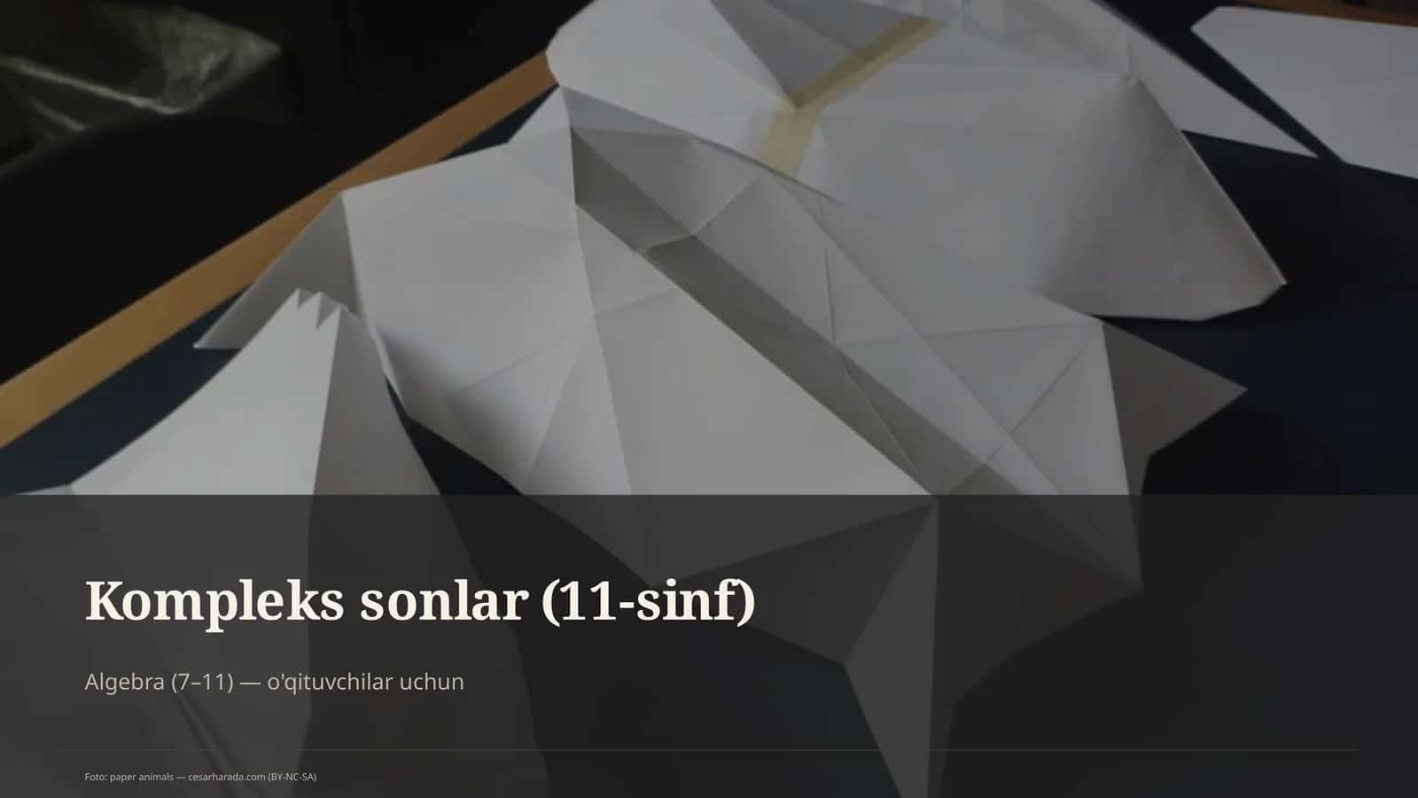 Kompleks sonlar (11-sinf) 1
