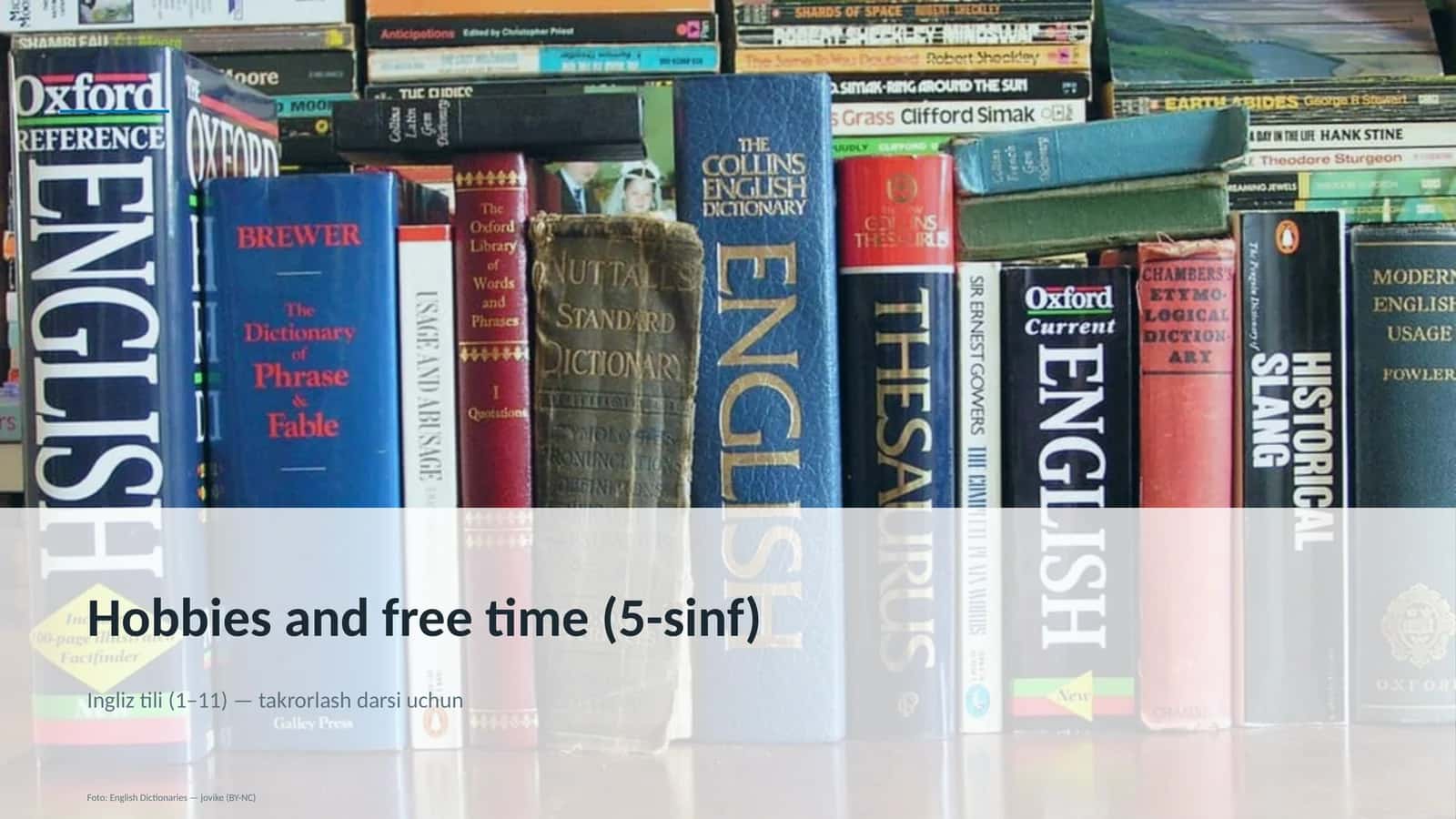 Hobbies and free time (5-sinf) 1
