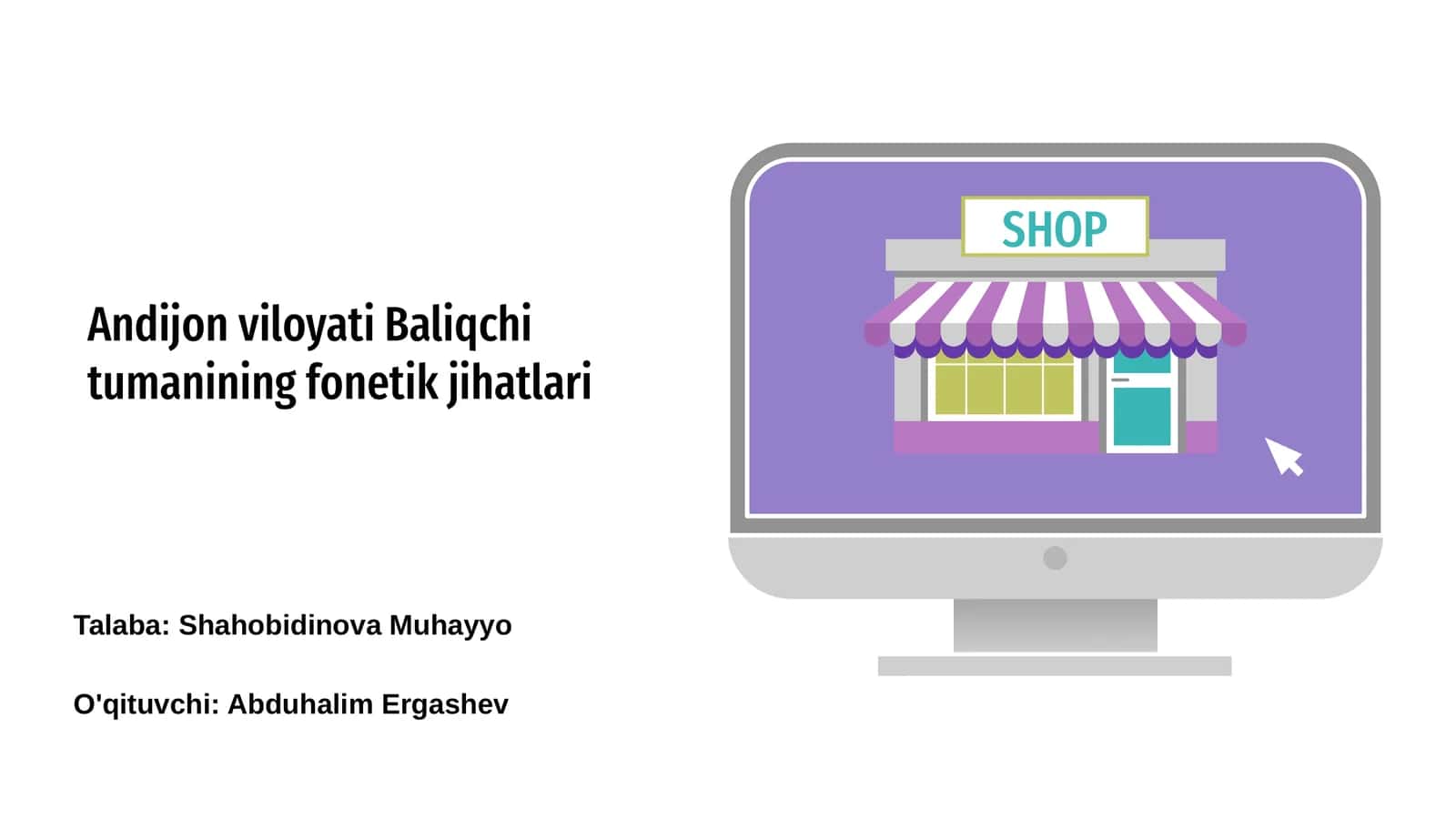 Andijon viloyati Baliqchi tumanining fonetik jihatlari 1