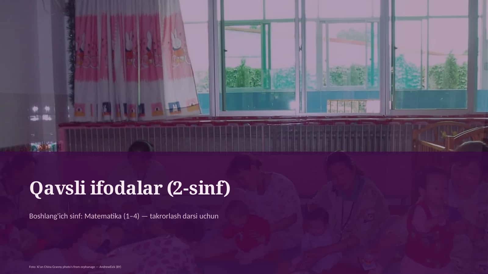 Qavsli ifodalar (2-sinf) 1