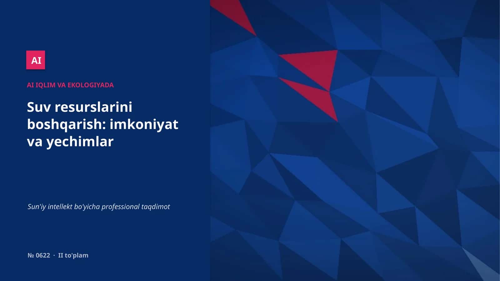 Iqlim va ekologiyada AI 1