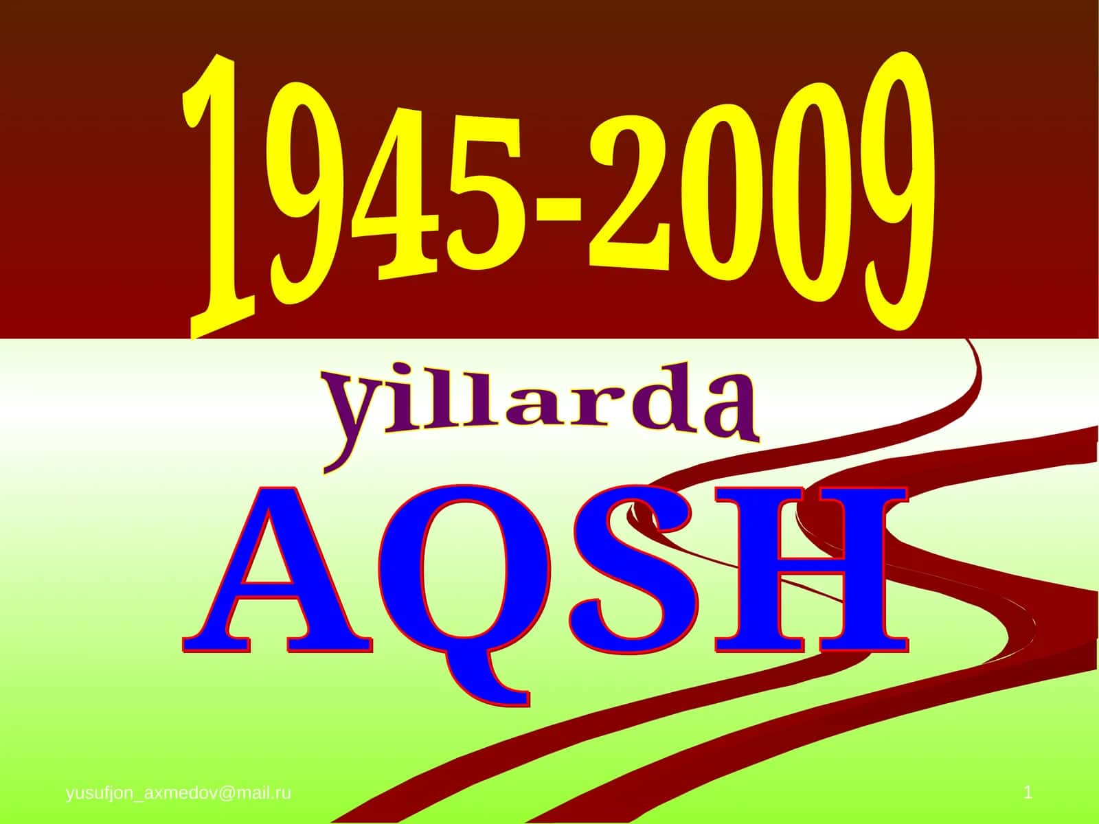 Amerika Qo’shma Shtatlari 1