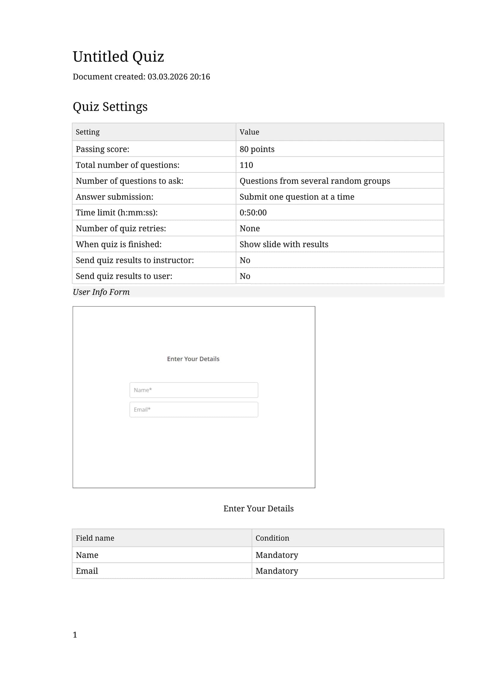 IC3 GS6 Level 1 Test 1