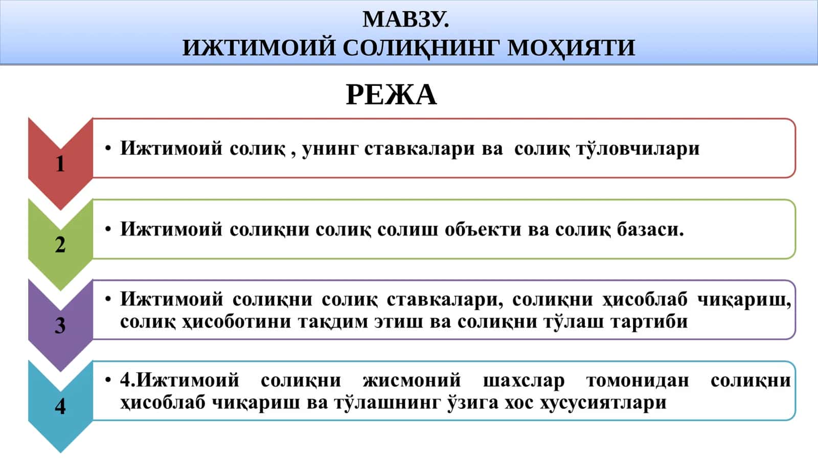 Ижтимоий Солиқнинг Моҳияти 1