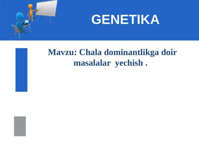 Chala dominantlikga doir masalalar  yechish 1