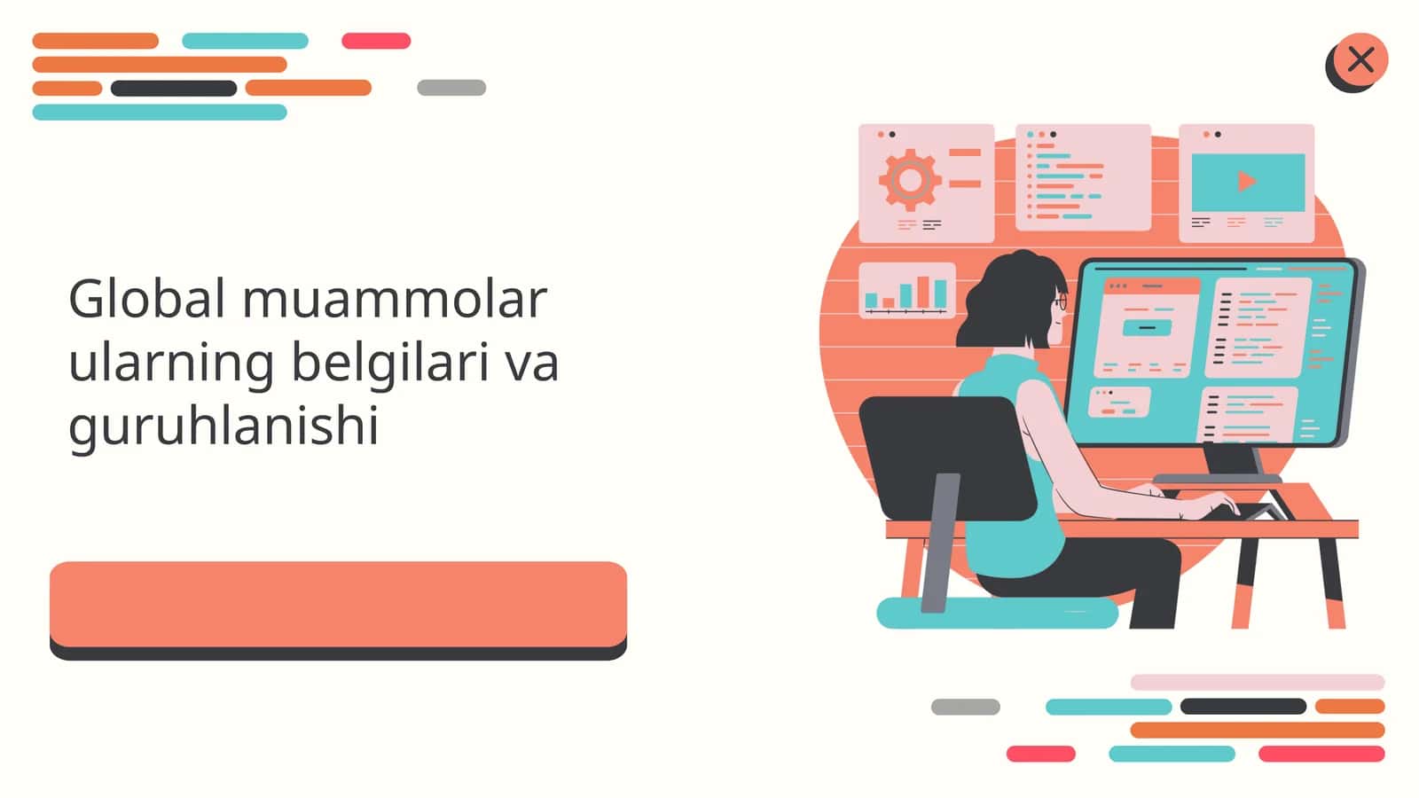 Global muammolar ularning belgilari va guruhlanishi 1