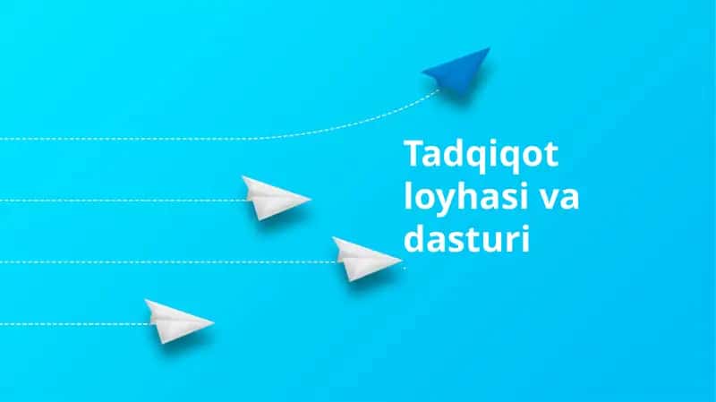 Tadqiqot loyhasi va dasturi 1