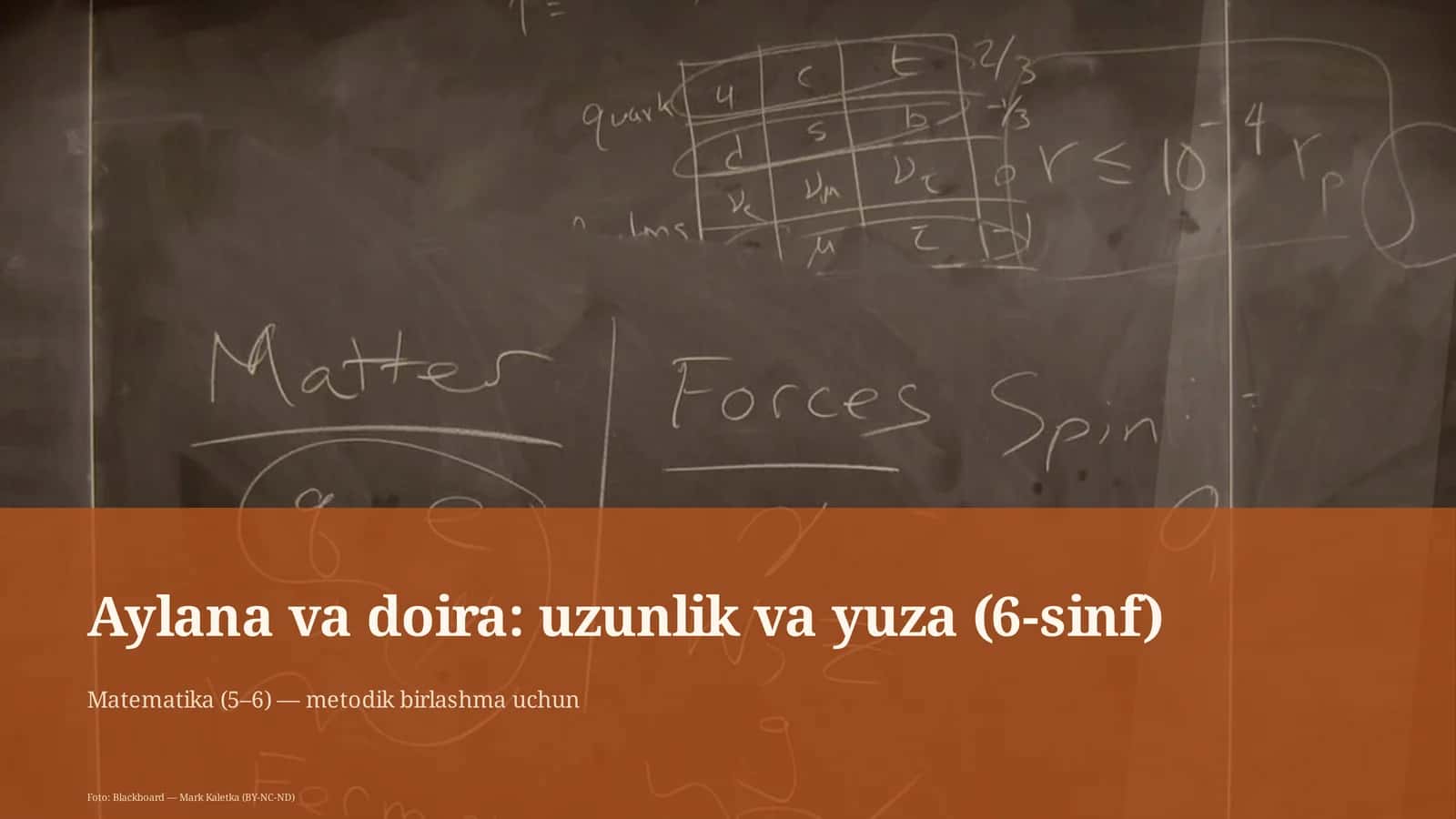 Aylana va doira: uzunlik va yuza (6-sinf) 1
