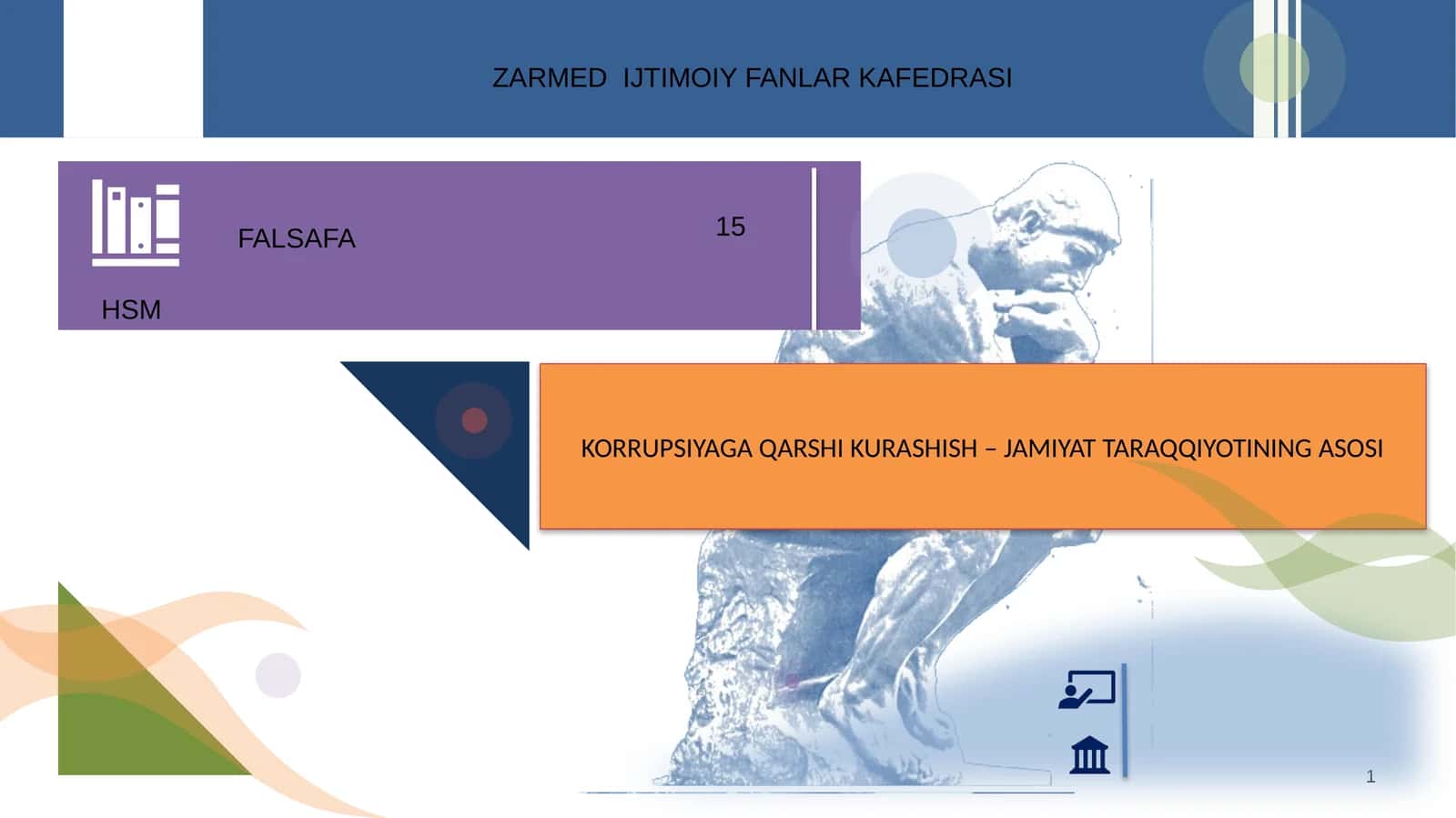 ZARMED IJTIMOIY FANLAR KAFEDRASI 1