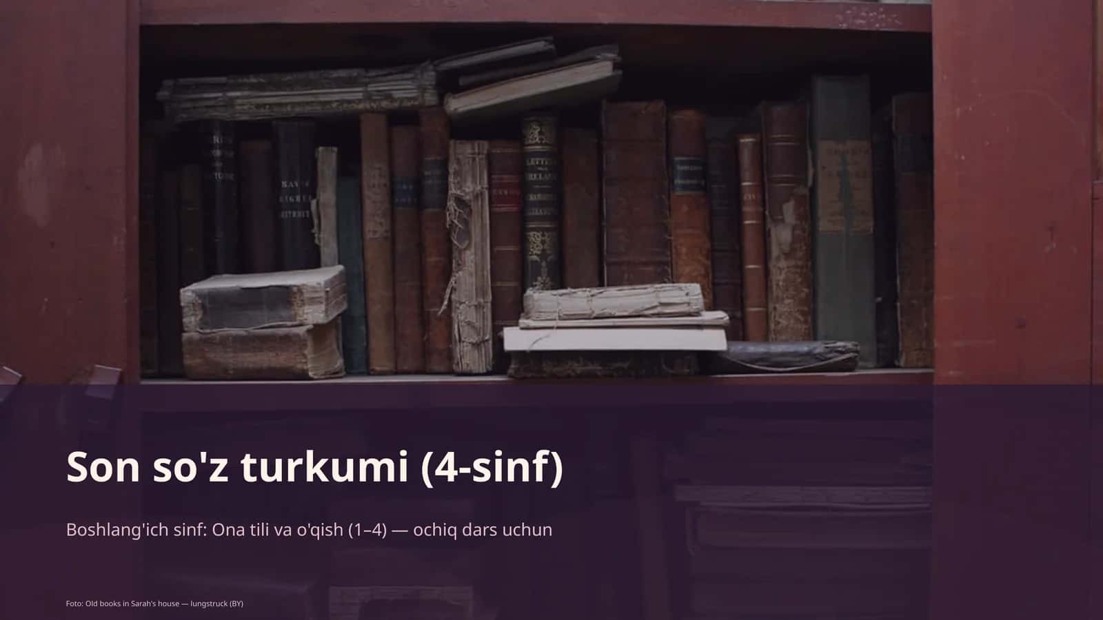 Son so'z turkumi (4-sinf) 1