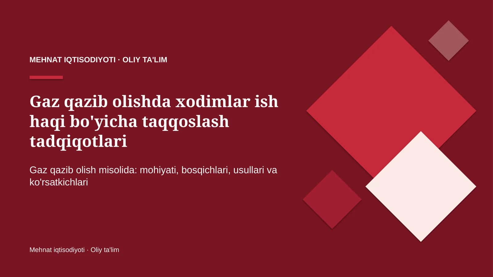 gaz qazib olishda xodimlar ish haqi bo'yicha taqqoslash tadqiqotlari 1604 1