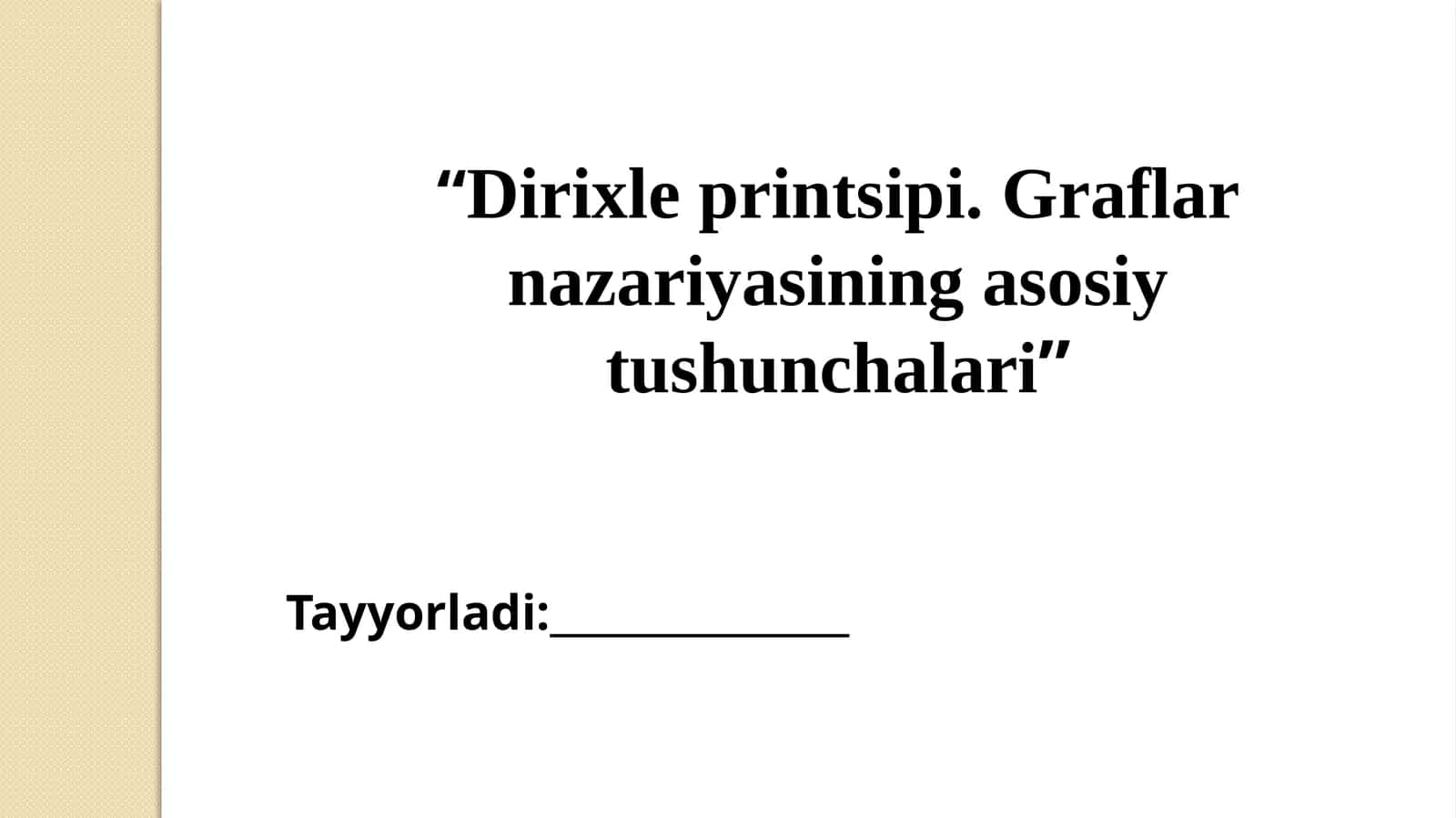 Direxli prinsipi 1