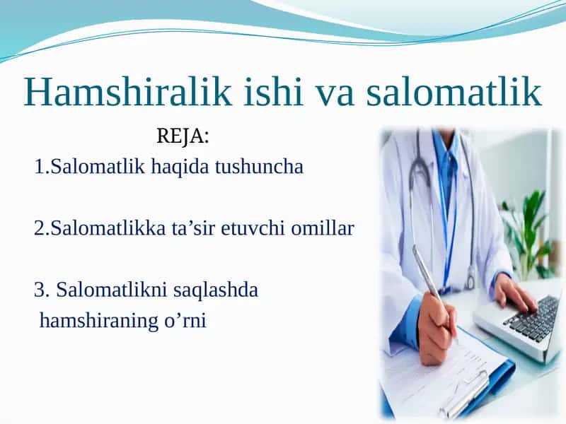 Hamshiralik ishiva salomatlik 1