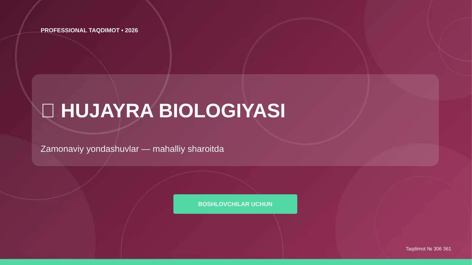 HUJAYRA BIOLOGIYASI 1