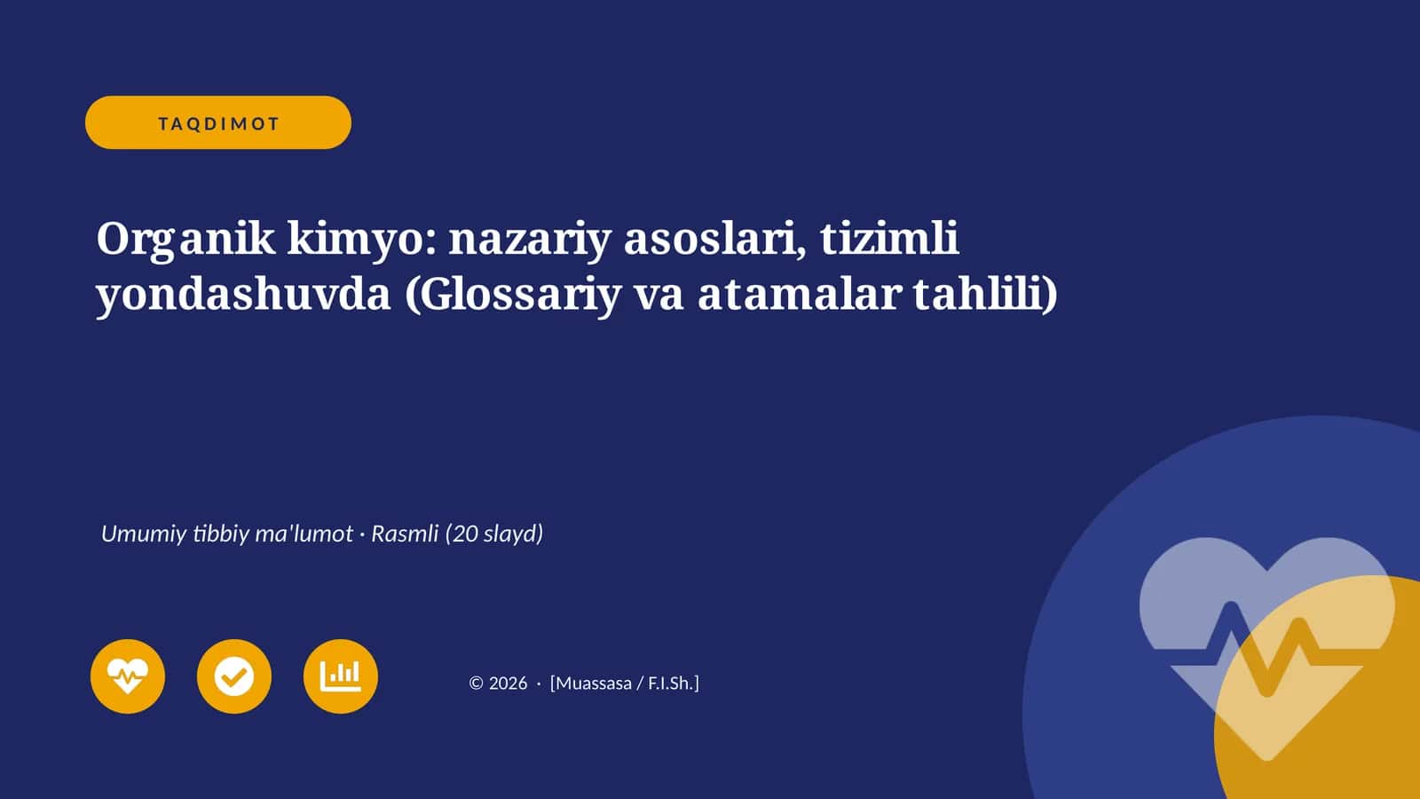 Organik kimyo: nazariy asoslari, tizimli yondashuvda (Glossariy va atamalar tahlili) 1