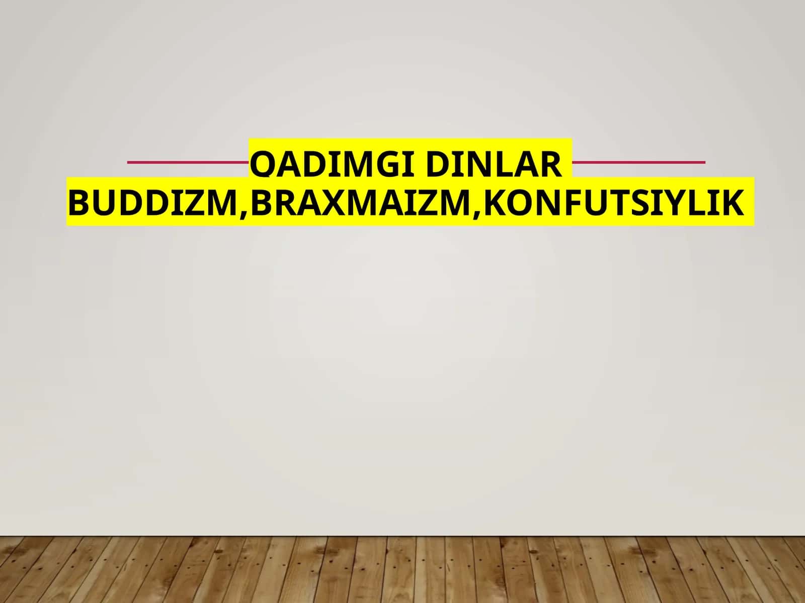 QADIMGI DINLAR 1