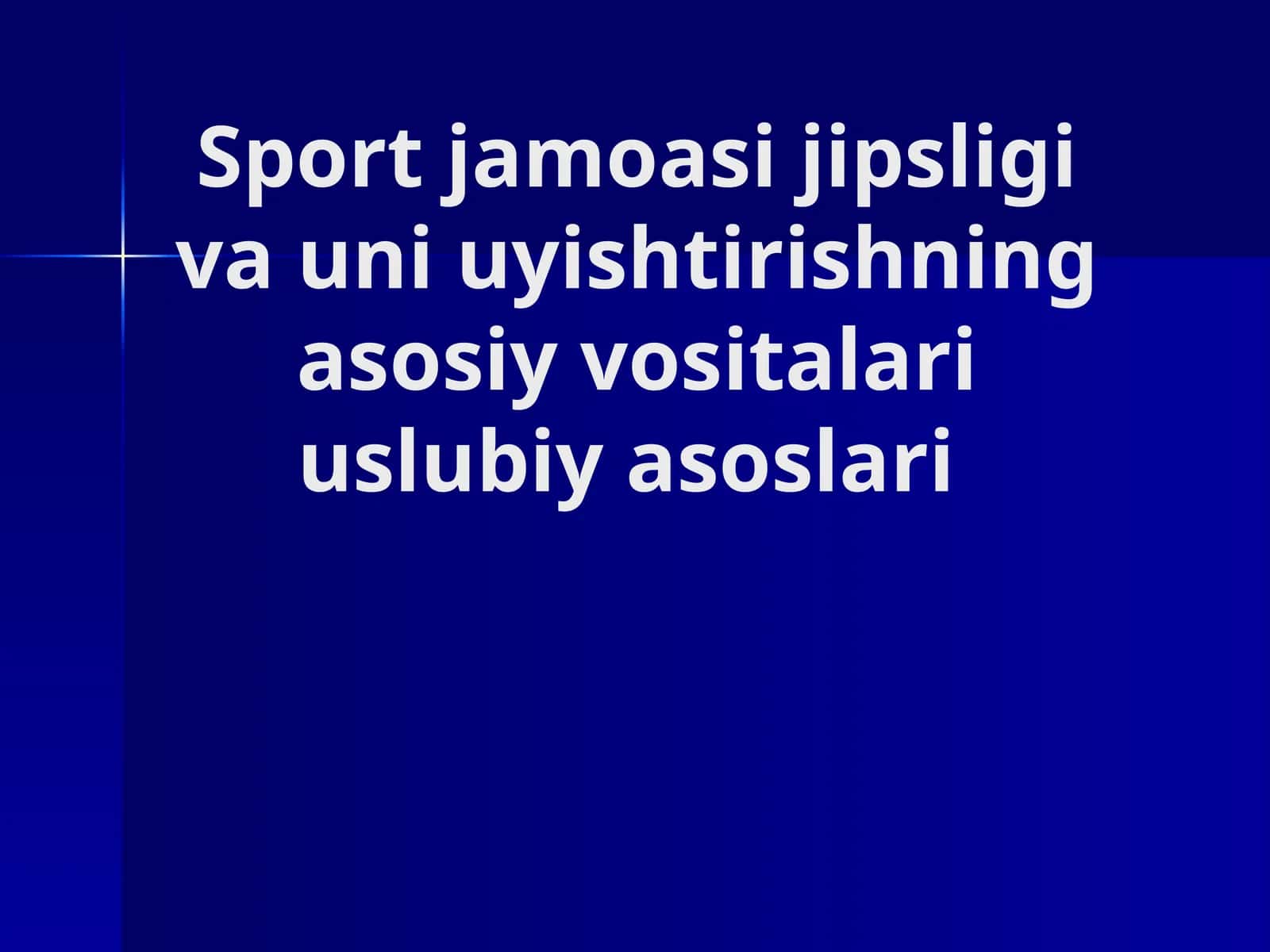 Sportning asosiy vositalari va uning mushaklar ishlash hususiyatlari 1