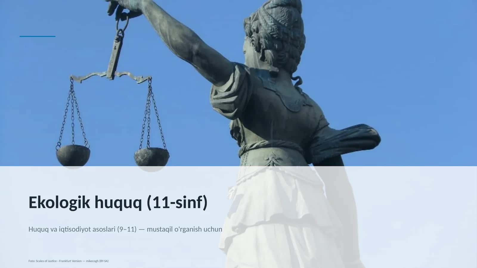 Ekologik huquq (11-sinf) 1