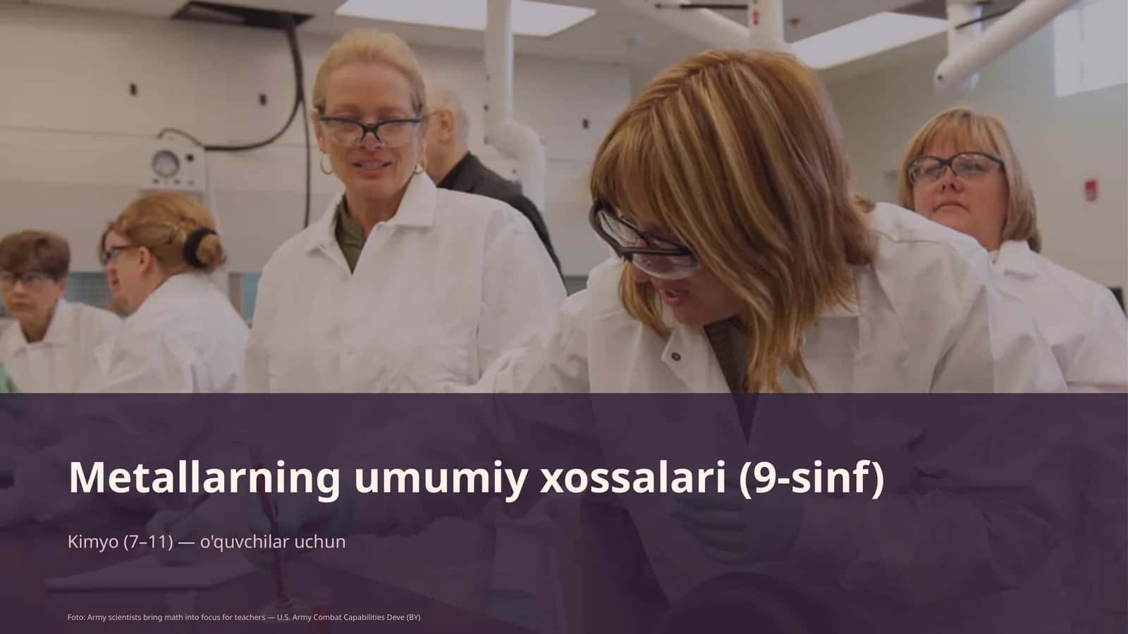 Metallarning umumiy xossalari (9-sinf) 1