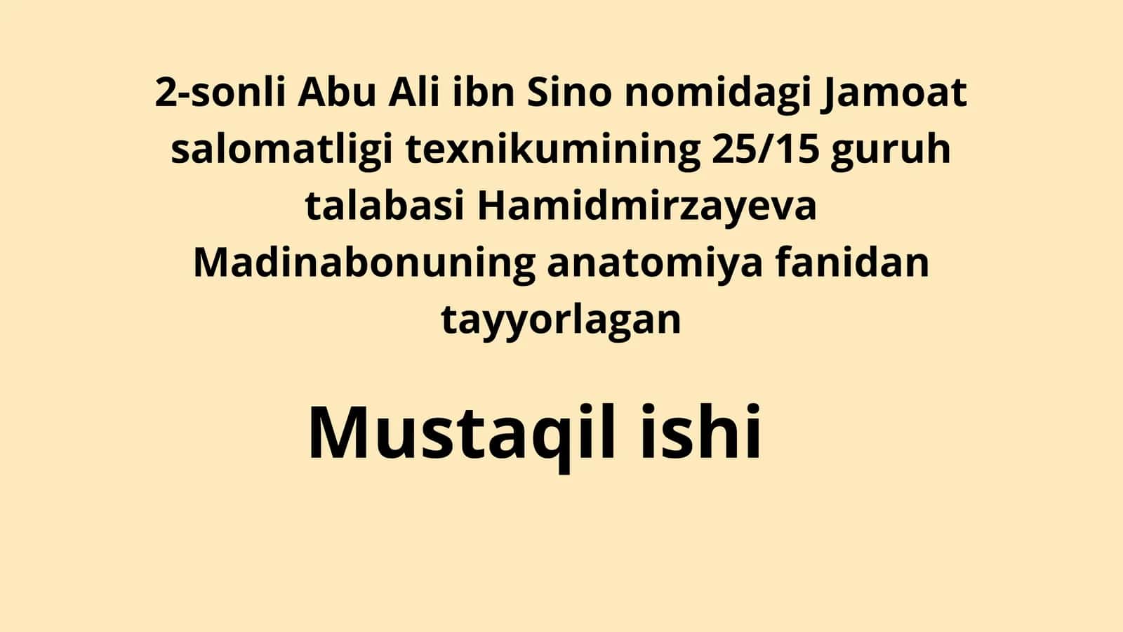 Buyraklar anatomiyasi (Anatomia renis) 1