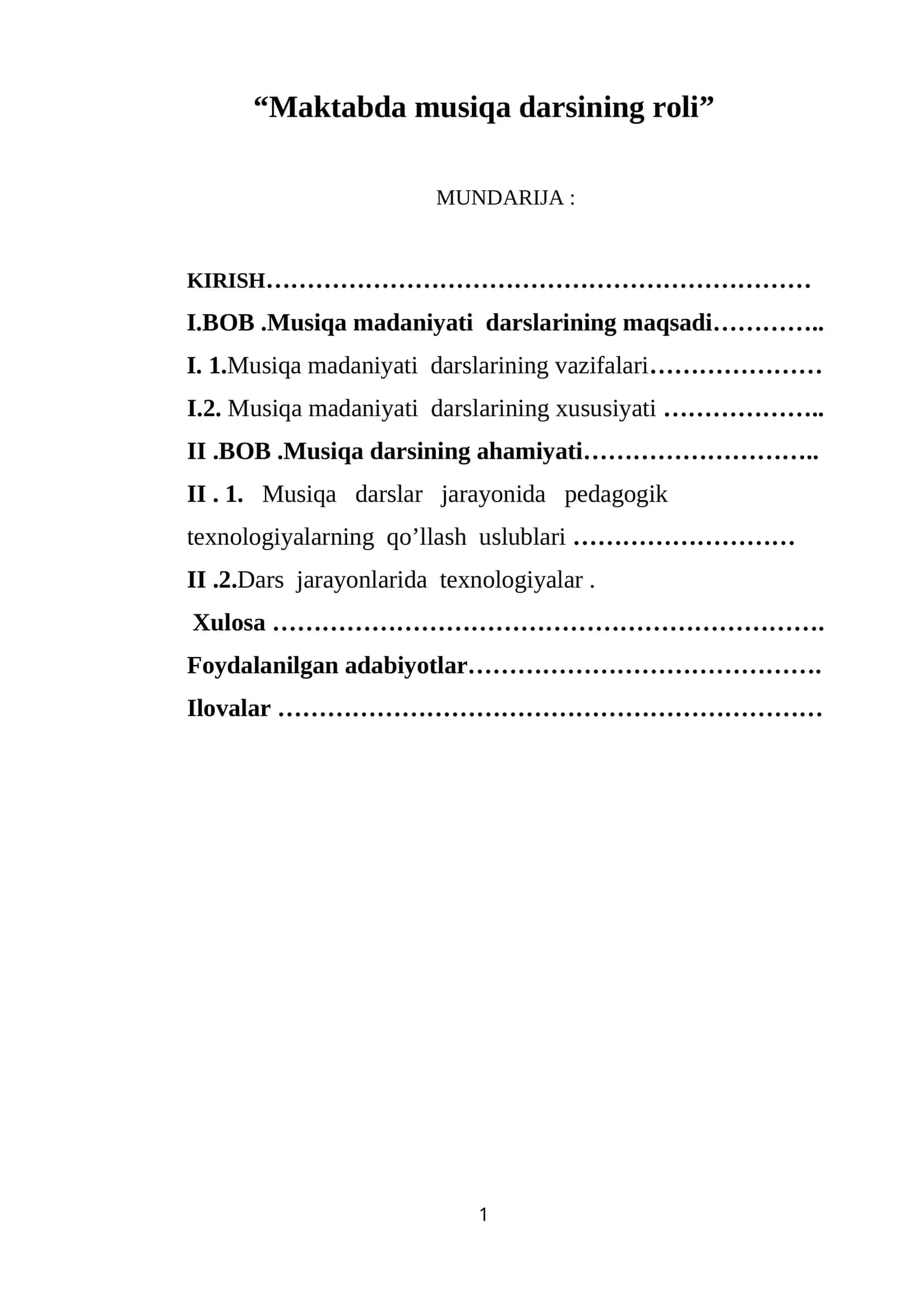 Maktabda musiqa darsining roli 1
