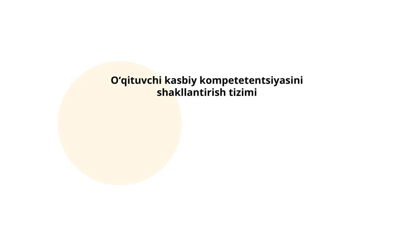 Oʻqituvchi kasbiy kompetetentsiyasini shakllantirish tizimi 1